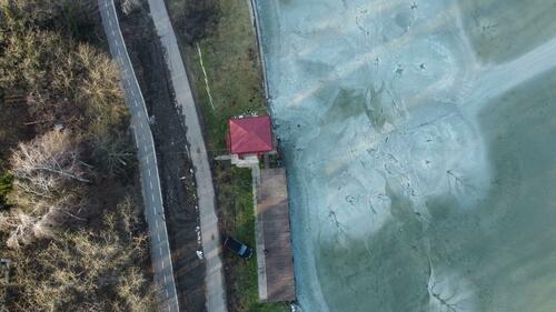 Palic lookout with ice